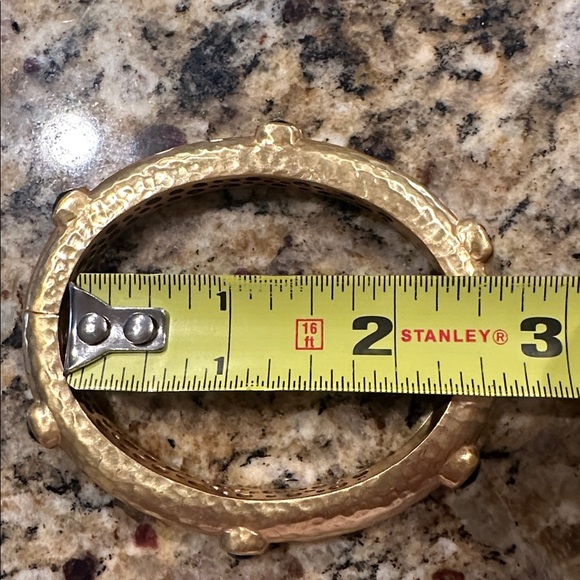 Julie Vos Catalina Stone Hinge Bangle - Picture 3 of 3